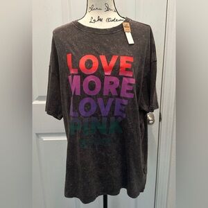 PINK Victoria's Secret Charcoal Tee